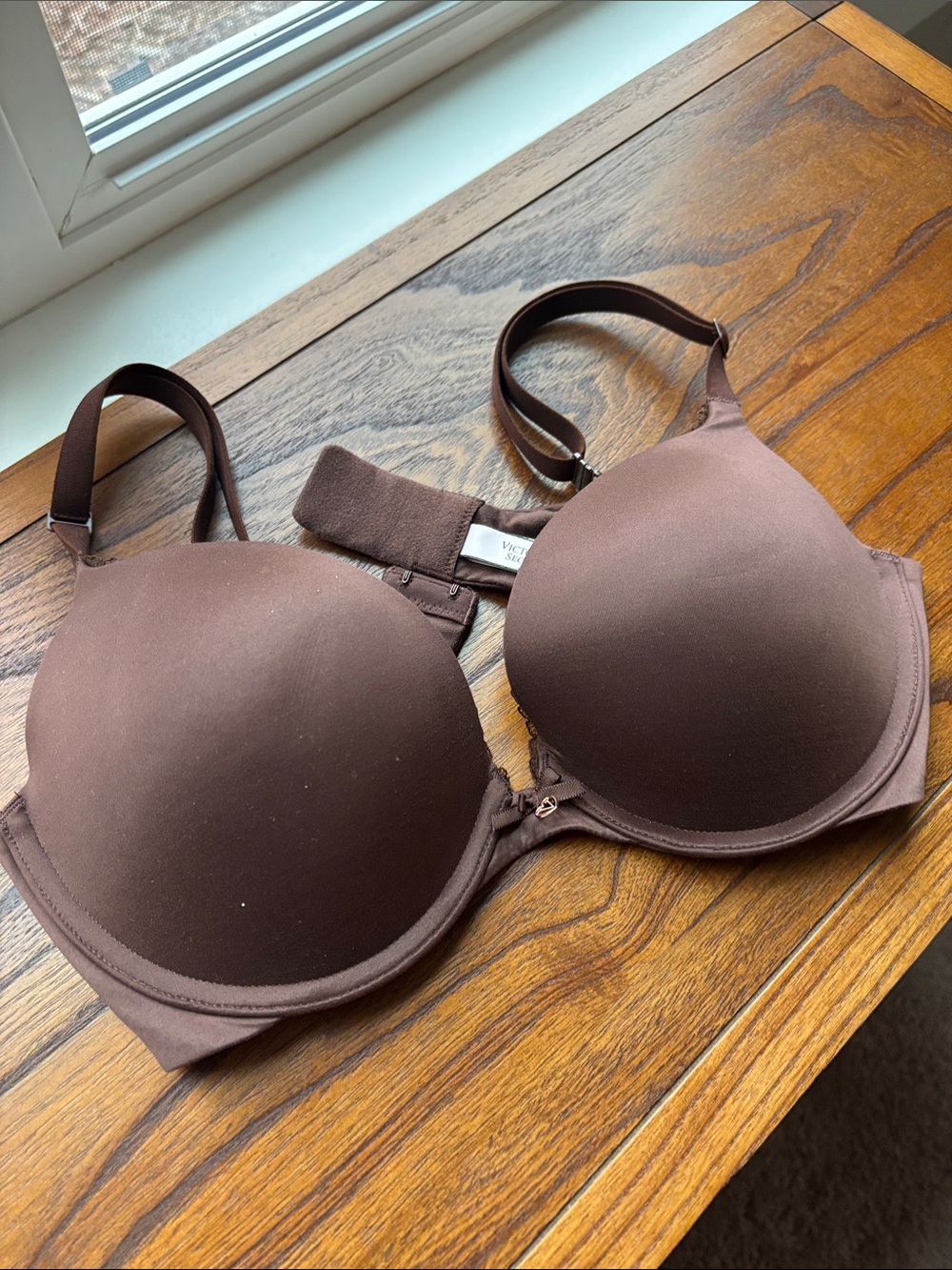 Victoria's Secret Brown Smooth T-Shirt Bra 36C New Body By Victoria - Picture 2 of 5